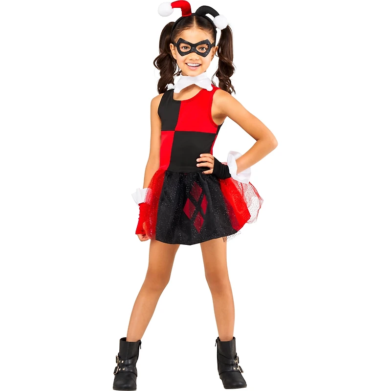 Rubies Harley Quinn Costume for Kids, Girls Medium (Size 8-10)