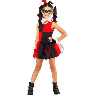 Rubies Déguisement Harley Quinn pour filles, taille moyenne (8-10)