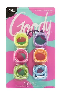 Goody Kids Ouchless Tray Elastics - 24 Ct