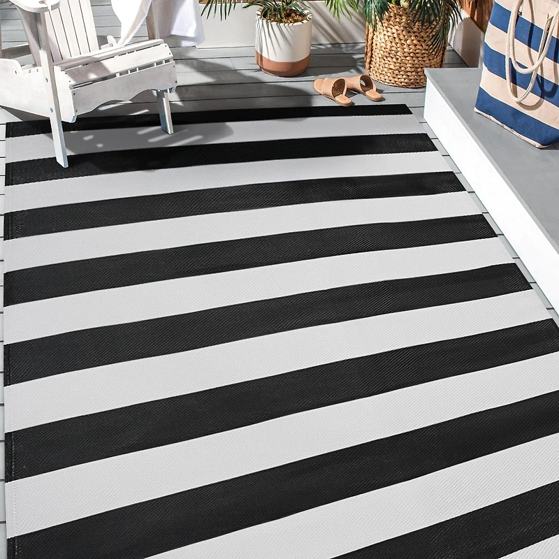 Tapis d'extérieur Dalecroft Leaf, 6 pi x 9 pi, polyoléfine tissée
