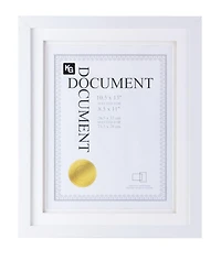 kieragrace KG Morgan Double Mat Frame – 10.5-Inch by 13-Inch, White