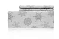 Johnson Home Premium Parure de lit en flanelle de coton peigné ultra pelucheux 160 g/m