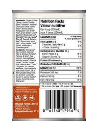 Sprague Organic Tuscany-Style Minestrone Soup, 398ml - Reheat and Serve