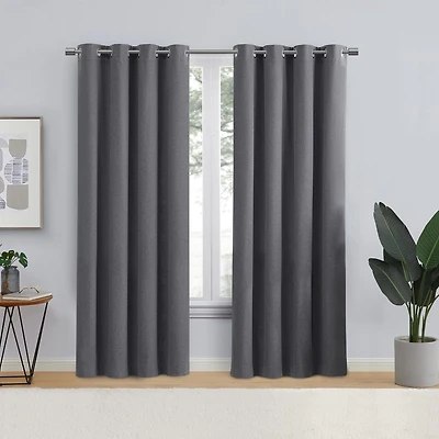 Eclipse Corte 63" Grommet Blackout Window panel, 1 52" x