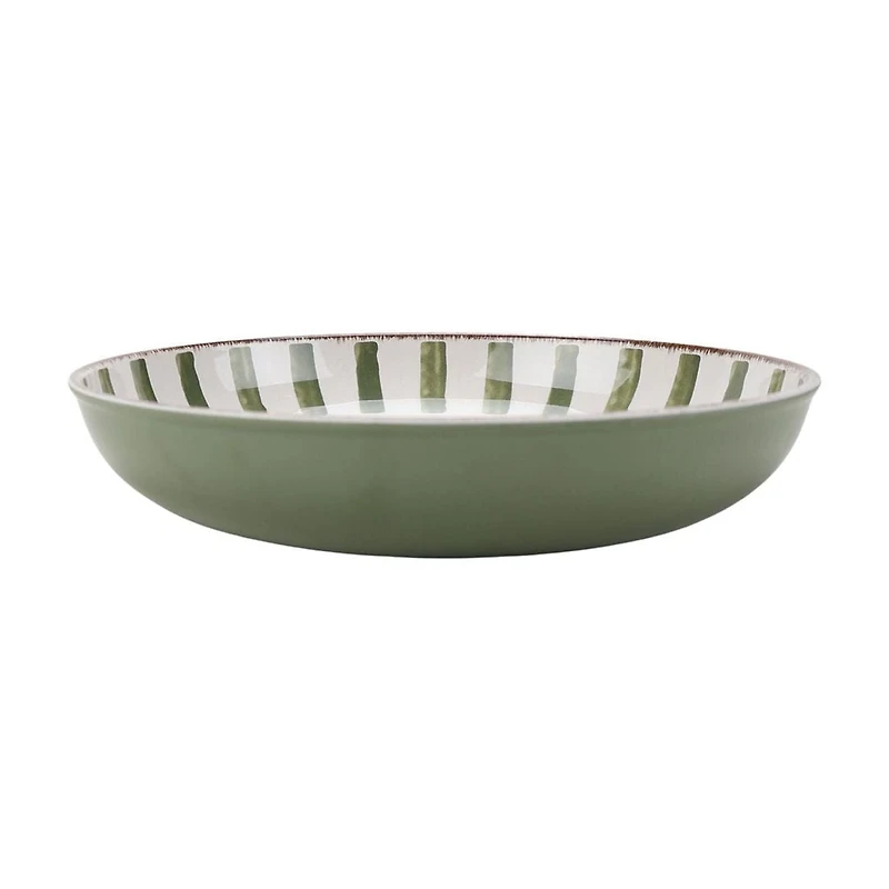Better Homes & Gardeens Bamboo Melamine Dinner Bowl Green Set, 4pc