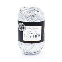 Lion Brand Haute Stitches Faux Leather Yarn Disco #6 Super Bulky Yarn 120g/ 36m, 1-CT