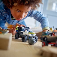 LEGO City Off-Road Police Car Chase Vehicle Set - Building Toy for Kids, Boys, and Girls, Ages 6-8 - Fun Holiday or Birthday Gift Idea - Includes Toy Car, Officer, and Crook Minifigures - 60449