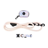 One Paw, Ensemble de 3 Colliers et Laisses pour Chien, avec Distributeur de Sacs, Plusieurs Couleurs One Paw, Ensemble de 3 Colliers et Laisses
