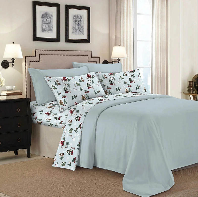 Johnson Home 144 Thread Count Cotton Printed Sheet Sets