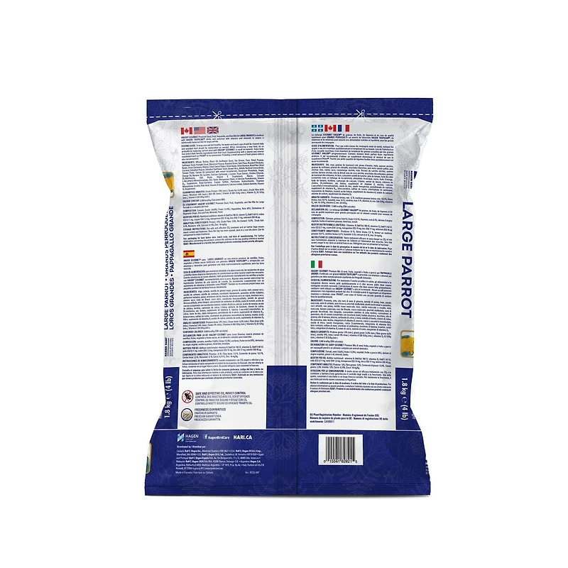 HARI Gourmet Premium Bird Seed Mix for Large Parrots, 1.8 kg