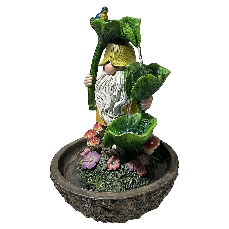 Angelo Décor fontaine gnome saupoudrée d'été