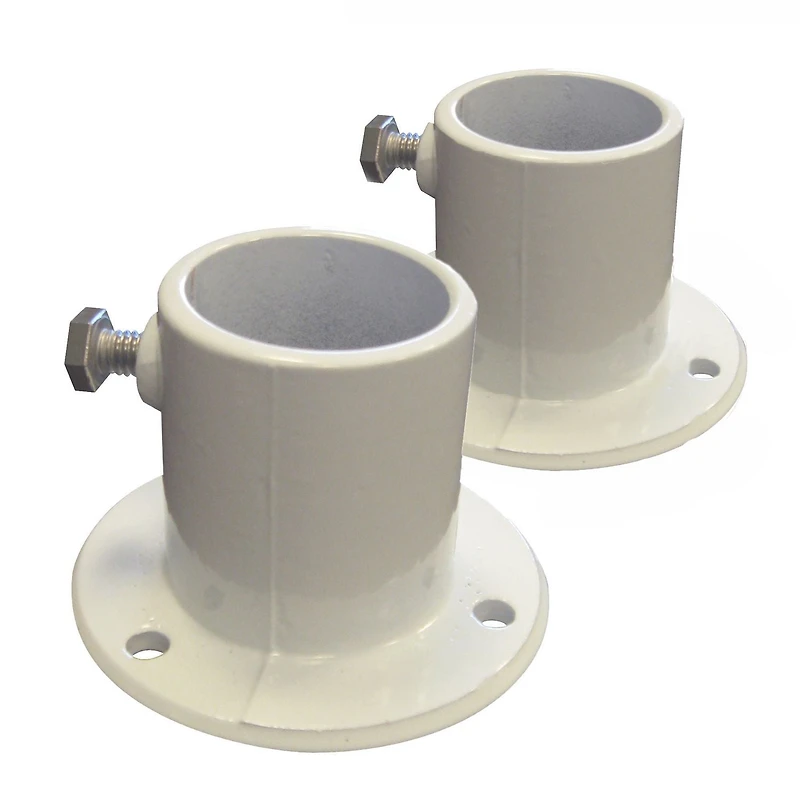 Blue Wave Aluminum Deck Flanges for Above Ground Pool Ladder - Pair