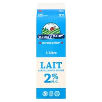 Lait partiellement écrémé à 2 % M.G. de Brum's