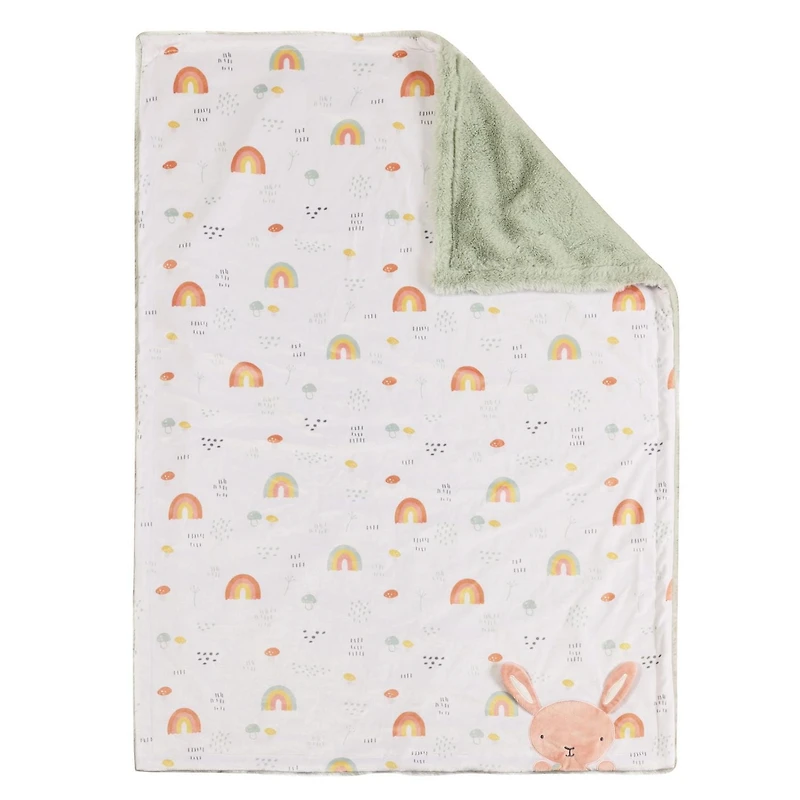 George Baby Plush Reversible Faux Fur Blanket, Baby blanket