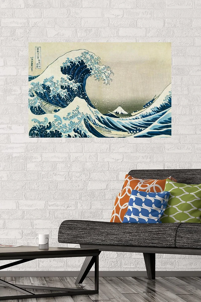 La grande vague au large de Kanagawa par Hokusai