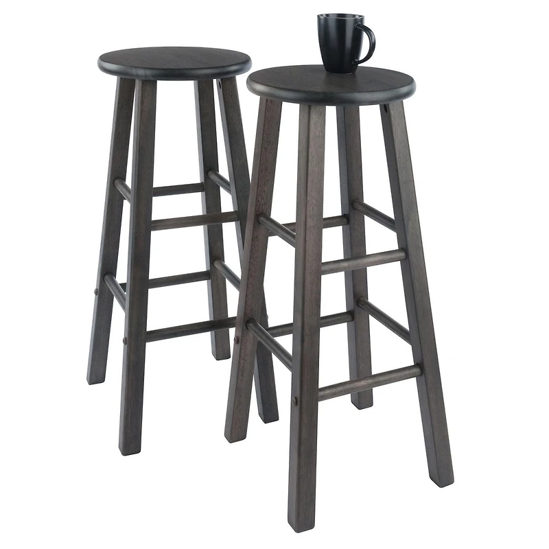 Winsome Element Tabouret de bar 29po Gris