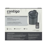 Tasse de voyage isotherme Contigo Huron 2.0, acier inoxydable, 591 mL (20 oz), couvercle SNAPSEAL, couleurs variées paquet de 3