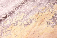 ECARPETGALLERY Tapis Métier Main pour Salon, Salle à Manger et Chambre à Coucher Contemporain Collection Galleria 5'0" x 7'6" en Ivoire