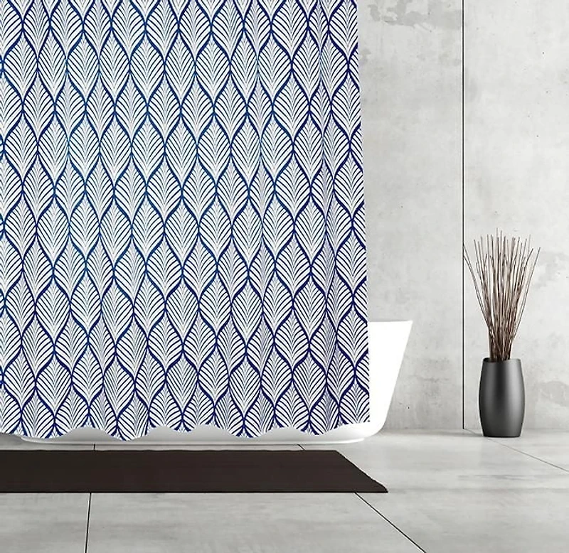 RIDEAU DE DOUCHE DECO LEAF