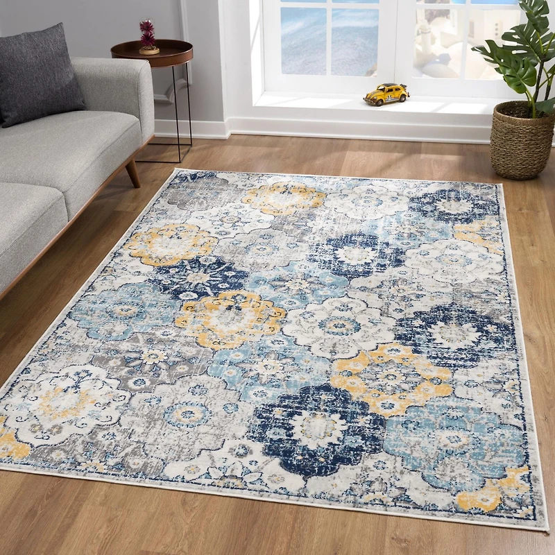 Rug Branch Savannah Collection Modern Floral Area