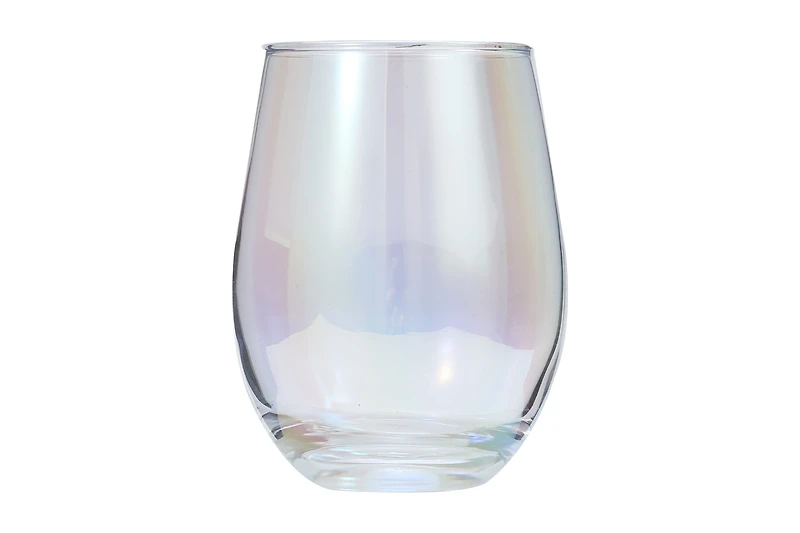 Luv by Betsey Johnson 16oz Stemless Wine Glass Set of 4 and 1 Wine Stopper