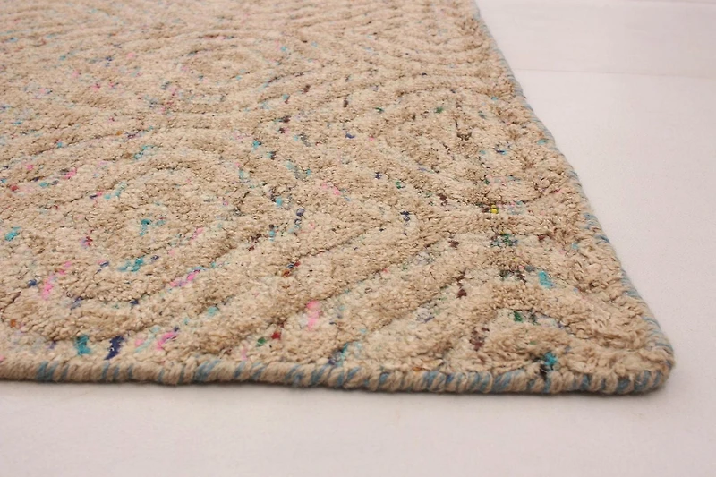 ECARPETGALLERY 5'0" x 7'9" Transitional Sari Silk Hand-knotted Area Rug for Living Room, Dining Room and Bedroom in Yellow