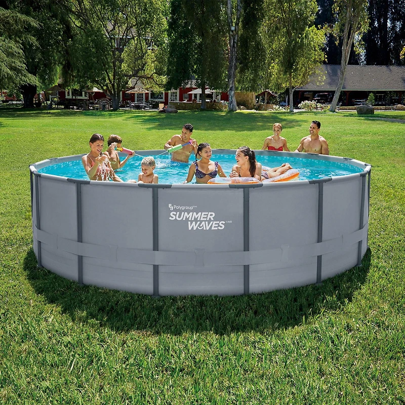 SUMMER WAVES PISCINE ELITE À CADRE DE 4.88M