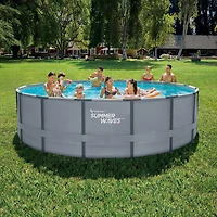 SUMMER WAVES PISCINE ELITE À CADRE DE 4.88M