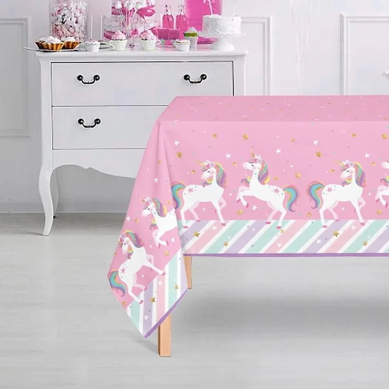 Unicorn Tablecloth, Unicorn plastic tablecloth