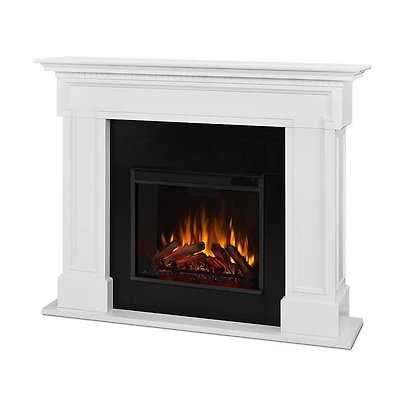 Thayer 55" Electric Fireplace in White