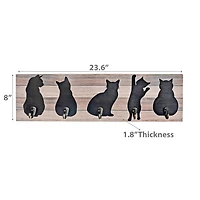 Mdf 5 Cat De Crochet Mural