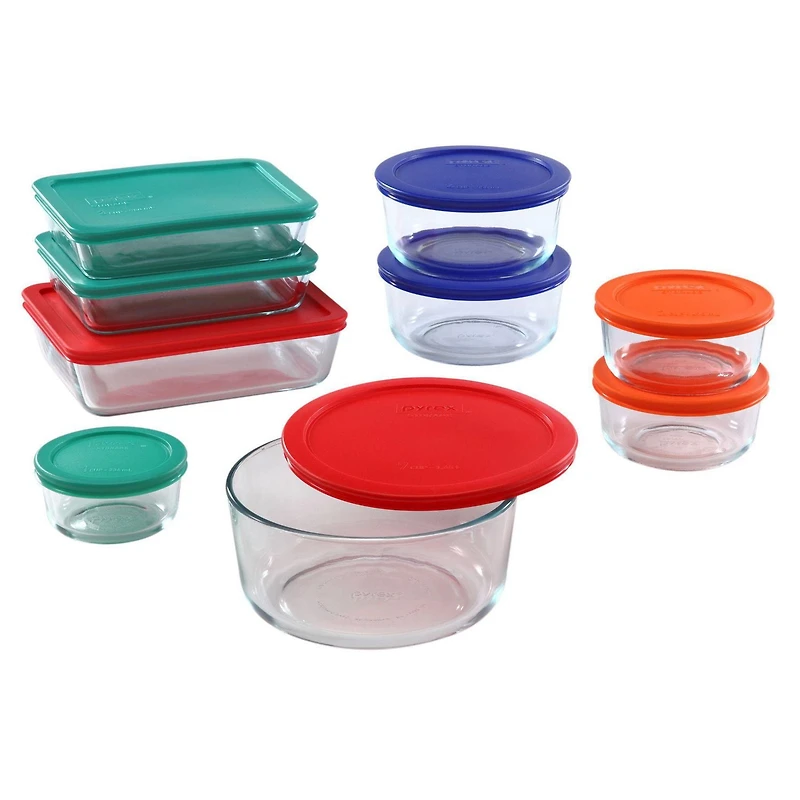 Pyrex® 18-pc Glass Storage Container Sets