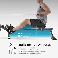 Sunny Health & Fitness Premium Smart Magnetic Air Rower – SF-RW5940SMART