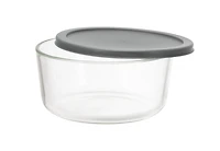 MAINSTAYS Round glass food storage with PE Lid