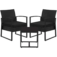 Boutique Home 3-Piece Bistro Outdoor Patio Furniture Set