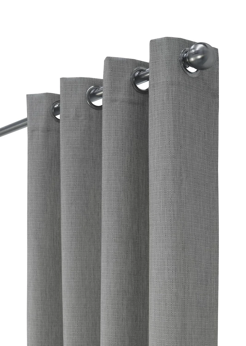 Nova 100% Blackout Grommet Curtain Panel Pair 52" x 63" each in Greige