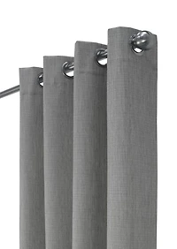 Nova 100% Blackout Grommet Curtain Panel Pair 52" x 63" each in Greige