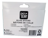 Colle bâton Pen+GEAR, 12 pièces × 21 g (0,7 oz), emballé en boîte en carton, temps de séchage : 5–10 minutes.