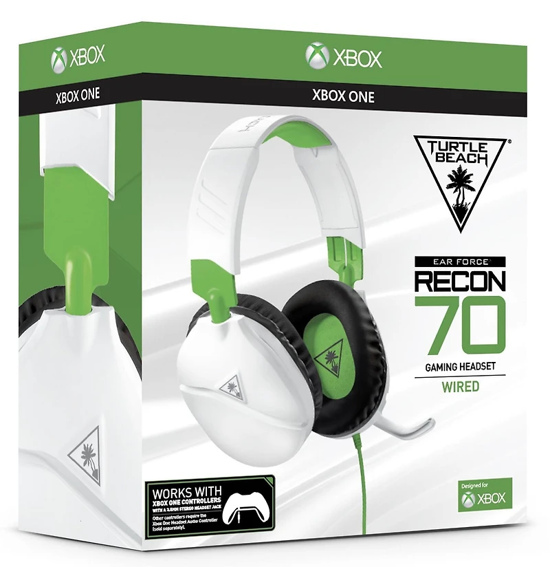 Casque gaming RECON 70 de TURTLE BEACH® pour Xbox One et Xbox Series X|S Blanc Xbox One