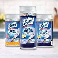 Lysol® Lingettes désinfectantes - Double action 75 ct