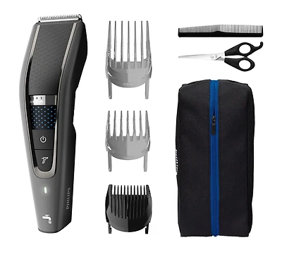 Philips Tondeuse à Cheveux Series 7000 avec Technologie Dual Cut & Trim-n-Flow PRO, Lavable, HC7650