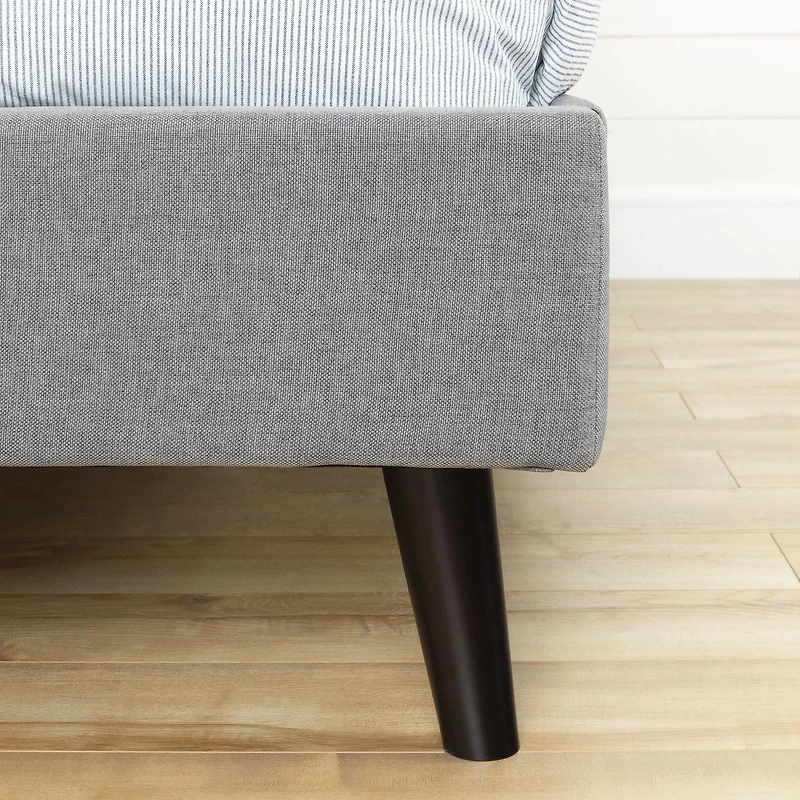 South Shore, Fusion collection, Full Complete Upholstered Bed Soft Gray