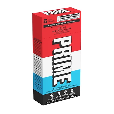 5ct. PRIME Hydration Sticks Ice Pop, 5ct. PRIME Hydration Sticks Ice Pop