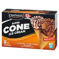 Chapman's Super Caramel Centre Ice Cream Cone in a Box, 8 x 120mL
