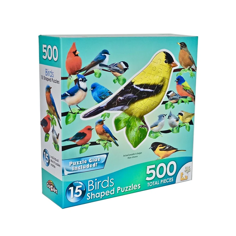 Cra-Z-Art 15 Énigmes en Formes des Oiseaux, 500pcs