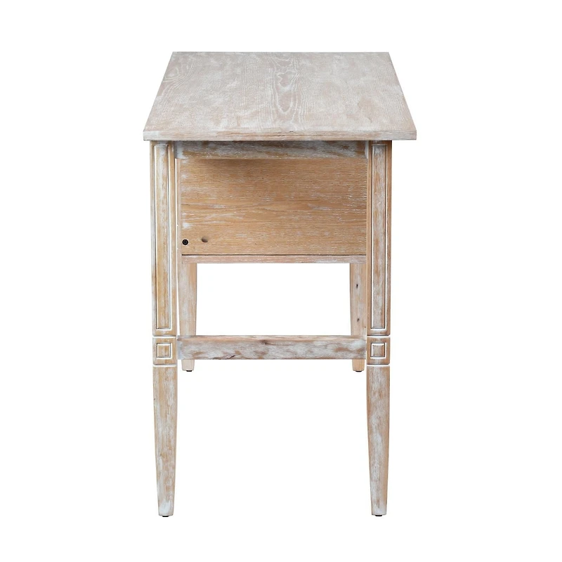 Homylin Home Office Computer Desk with 3 Drawers, 45" Wood Writing Desk, Retro Laptop Study Table Workstation, Rustic Brown