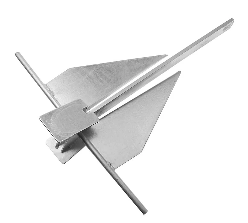 Blue Dog Marine #8 Fluke Anchor Kit – Ancre de bateau de 8 lb pour une solution d'ancrage complète pour les bateaux jusqu'à 24'