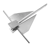 Blue Dog Marine #8 Fluke Anchor Kit – Ancre de bateau de 8 lb pour une solution d'ancrage complète pour les bateaux jusqu'à 24'