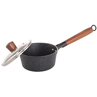 Verka antiadhésif en marbre enduit 16cm Aluminium Milk Pan, avec couvercle Verka Mar Alu Couver pour 16cm