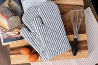 Ensemble de gants de cuisine Fabstyles Bistro Stripe : une sécurité élégante pour votre cuisine